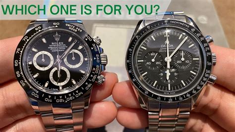 omega moon watch vs rolex